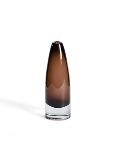 Ваза из коричневого стекла Toli 22,5 см