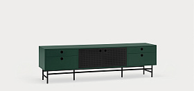 Тумба под ТВ Punto 2D4Dr зеленая