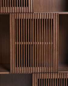 Стеллаж Beyla из ясеня с отделкой под орех