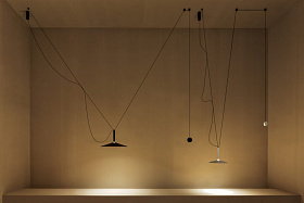 Люстра Milana Contrapeso 32 с противовесом белая