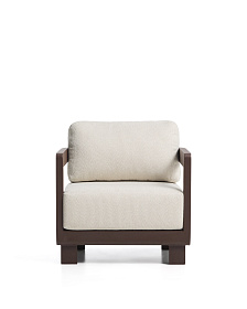 Уличное кресло Nerano из коричневого алюминия