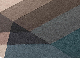 Ковер уличный Diamond синий-коричневый