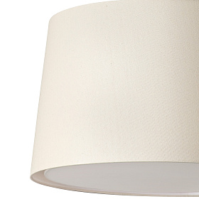 WINDSOR Подвесной светильник с вилкой черный с льняным абажуром 3xE27