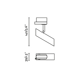 Трековый проектор LEO White LED 7W 2700K