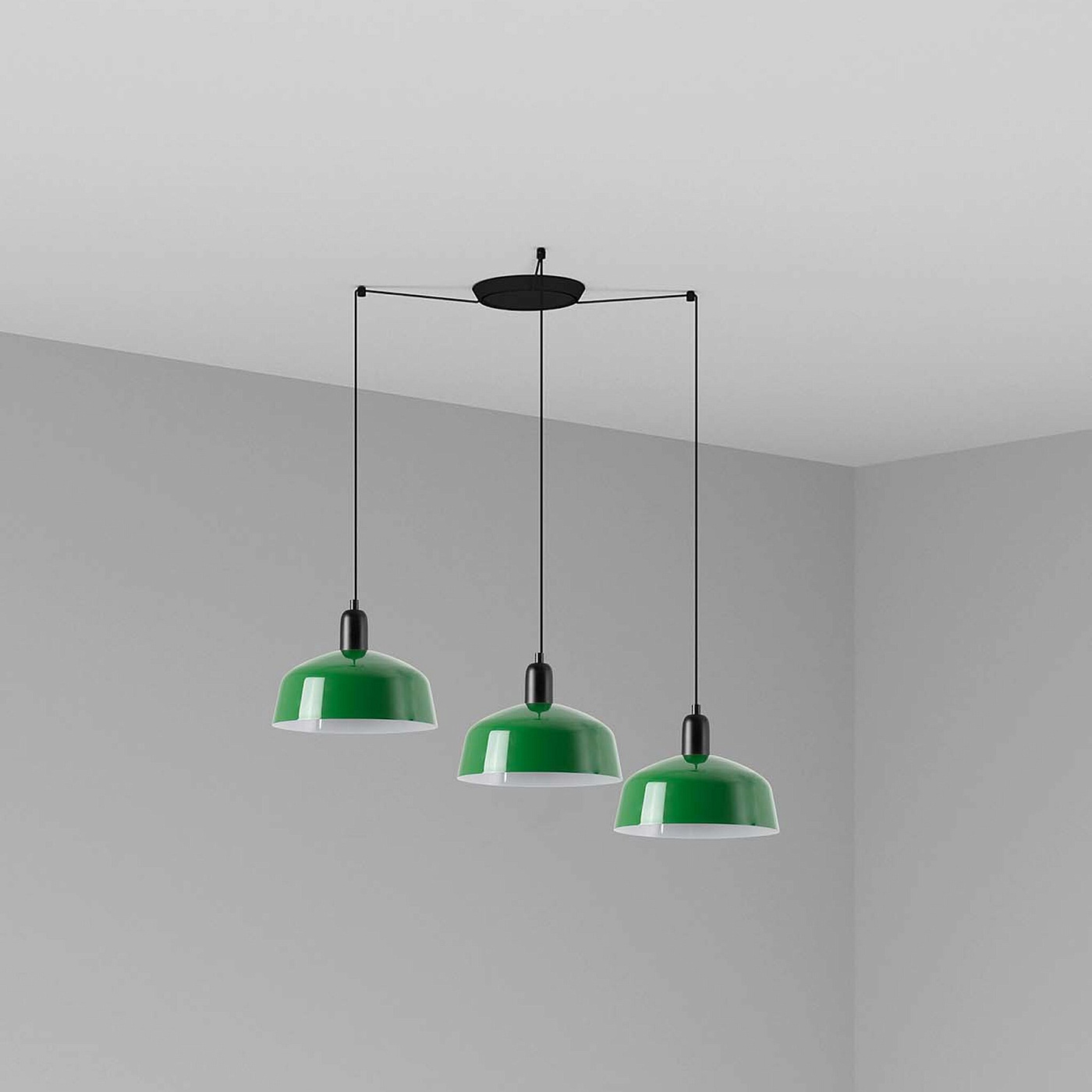 Подвесной светильник TATAWIN зеленый 3xE27