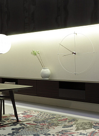 Настенные часы Bilbao N White - walnut