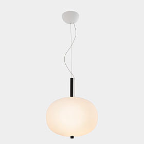 Подвесной светильник Ilargi Ø395 темное дерево Phase Cut