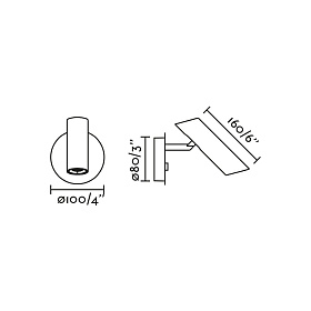 Настенный светильник LEO Black