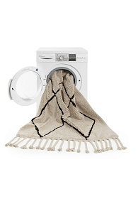 Ковер Bereber Берберский черно-белый бежевый 140*200