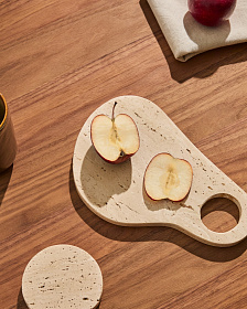 Сервировочная доска Zera из бежевого мрамора