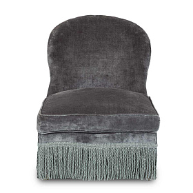 Синее бархатное кресло Velvet