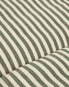 Подушка для шезлонга Dirome в зеленую полоску, 100% ПЭТ, 50 x 175 см