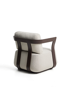 Уличное кресло Tamaris из алюминия коричневого цвета