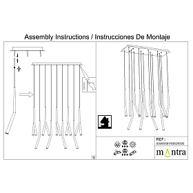 9392+9245 (14L) Подвесная люстра BOOMERANG