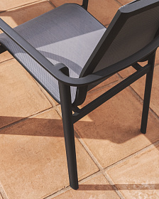 Уличный стул Canea из графитового алюминия