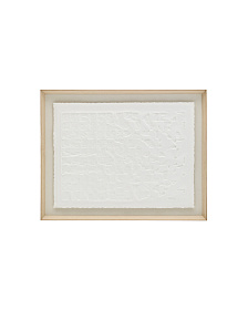 Tuk Картина из папье-маше белая 90 x 70 см