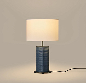 Настольная лампа Dab черный металл с абажуром 801011/35