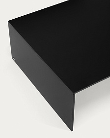 Черный лакированный журнальный столик Litto из МДФ, 140 x 70 см