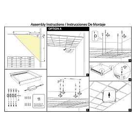 9095 Встраивамое светодиодное окно BLUE SKY