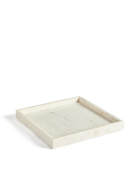 Поднос Serela из белого мрамора 35 x 35 см
