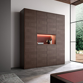 Модульный высокий шкаф с подсветкой Artdeko