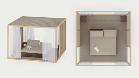 Уличная перегородка 254*254