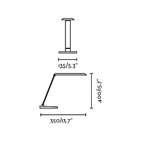 Белая настольная лампа Anouk с индукционной зарядкой LED 8W 2700-6500K