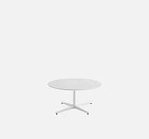 Стол круглый Malibu Стол высотой 40 см белого цвета Ø70cm
