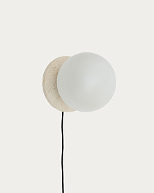 Malachi Настенный светильник из стекла и травертина