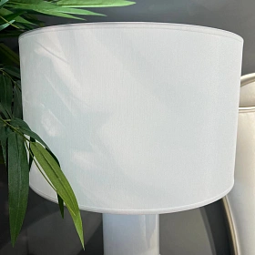 Настольная лампа Noa латунный металл, белое стекло, белый абажур 801011/41