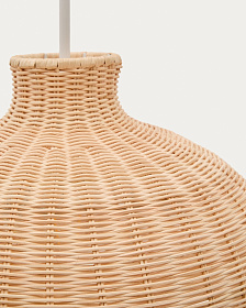 Ennia Абажур из ротанга со светлой отделкой Ø38 см