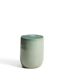 Уличный приставной столик Mesquida из керамики с бирюзовой глазурью 35 см