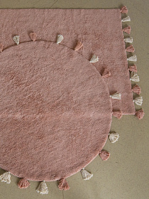 Хлопковый ковер Lillaland COLORFUL PINK D140