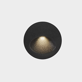 Встраиваемый светильник Bat Round Oval LED 2.2W 2700K Серый городской 77lm