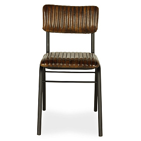 Стул Romina с кожаным сиденьем