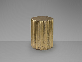 Estriada Приставной столик золотой