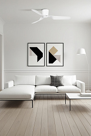 Потолочный вентилятор с освещением Pemba белый