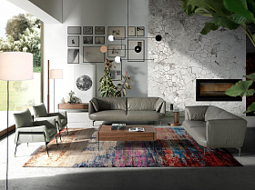 Диван 3-х местный KF2020-3P-M5655 /6037 кожаный