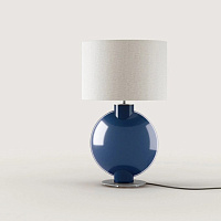 Настольная лампа Tilla никель/Saphire белый абажур 801011/41