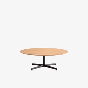 Журнальный стол Elix высотой 31 см с круглой столешницей из дуба Ø100cm