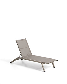 Шезлонг Capraia из коричневого алюминия