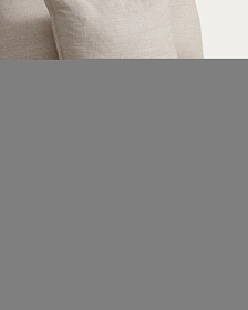 Кресло модульное Anarela бежевое из льна и вискозы со съемным чехлом, 90 см