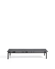 Шезлонг Lesina из алюминия и ткани графитового цвета