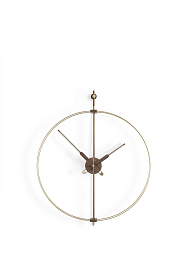 Часы настенные Mini Barcelona Premium Walnut/brass