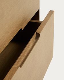 Прикроватная тумбочка Arelida из дуба со светло-коричневой отделкой, 65 x 50 см