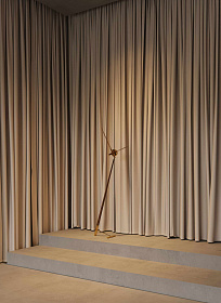 Напольные часы Pisa G латунь-орех