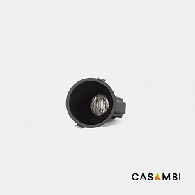 Tulipa Черный встраиваемый даунлайт ASIM 7W 36° 4000K CRI90 Casambi