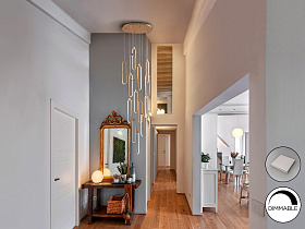 Colette Люстра 14L розовое золото DIM