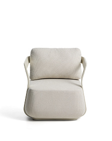 Уличное кресло Tamaris из алюминия цвета экрю