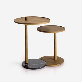 Приставной столик Igno с деревянным основанием